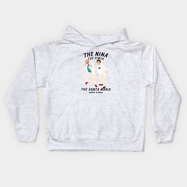 The Nina, The Pinta, The Santa Maria Kids Hoodie by BodinStreet